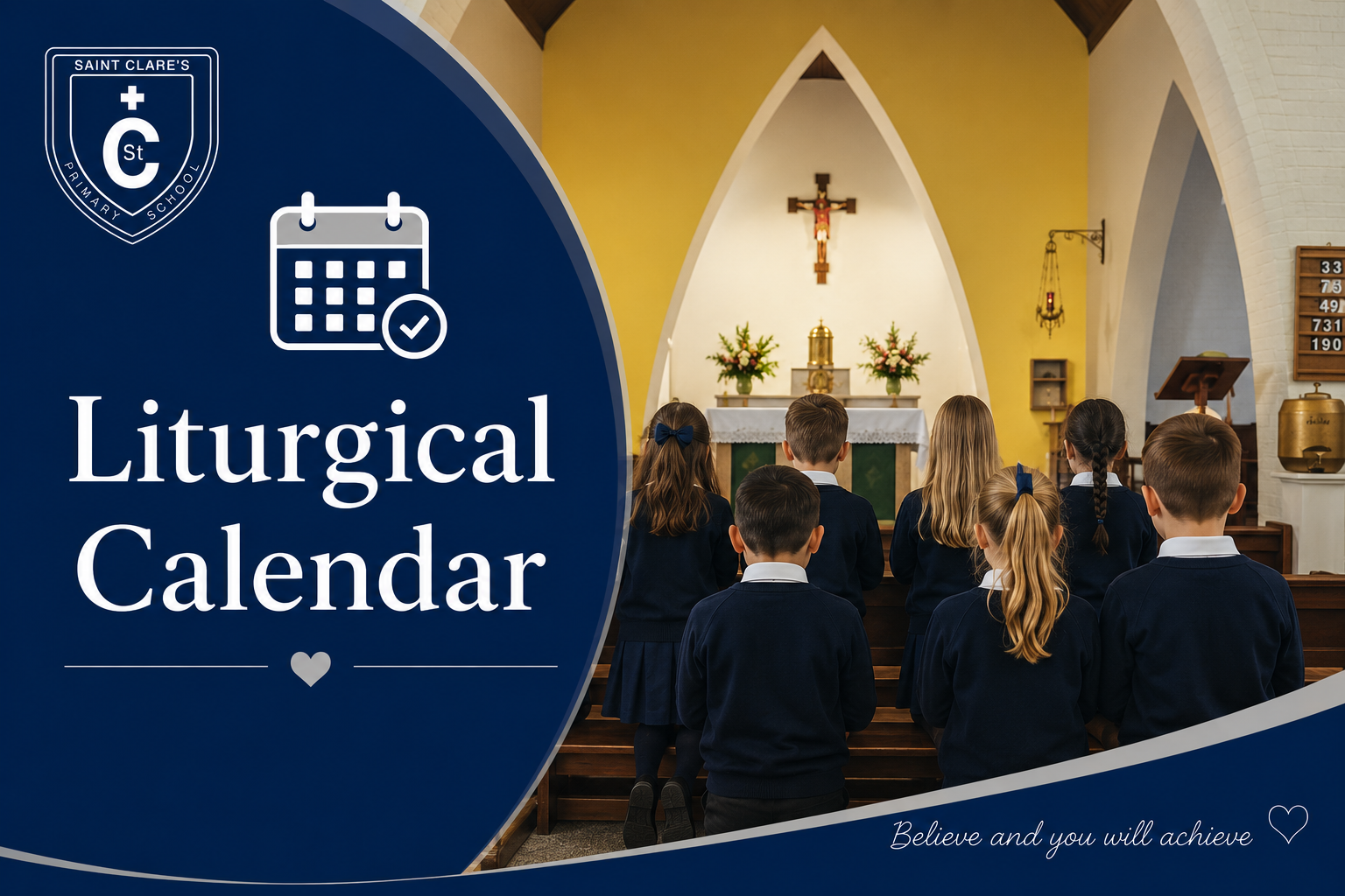 Liturgical Calendar - St Clare's Primary School