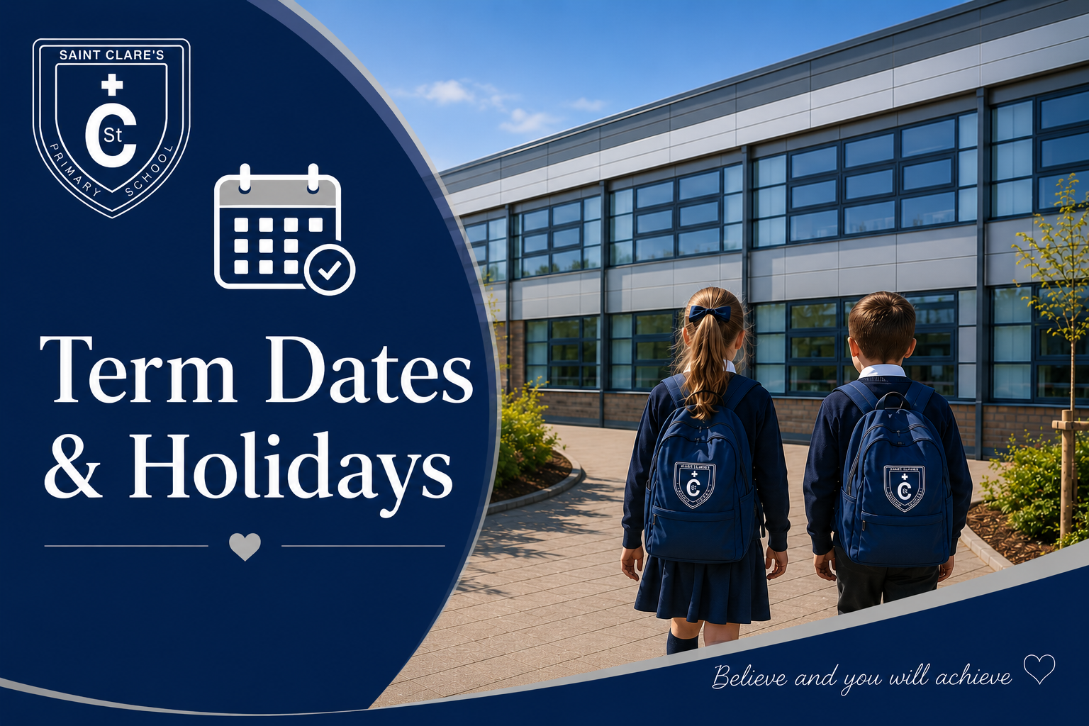 Term Dates and Holidays - St Clare's Primary School