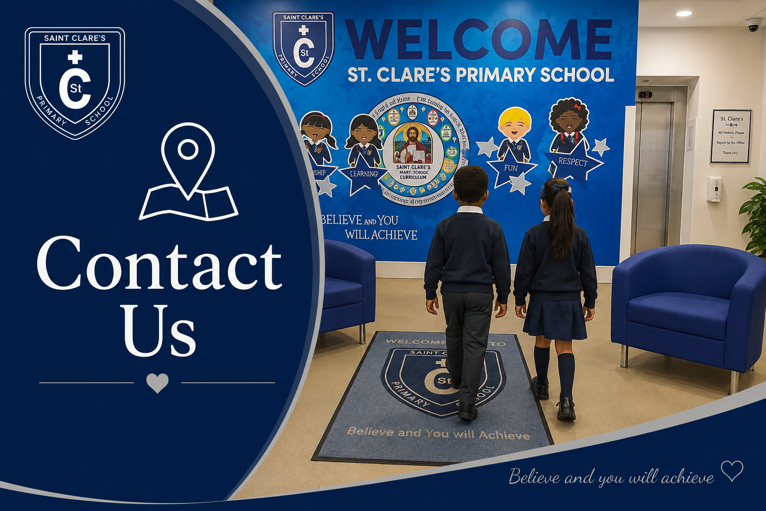 Contact Us - St Clare's Primary School